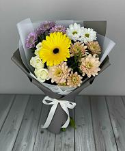Букет цветов из:  Розы, Герберы и Хризантемы #REPLACE_PRED# Мочилы
