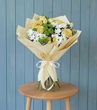 Букет цветов из:  Хризантемы и Розы #REPLACE_PRED# Мочилы