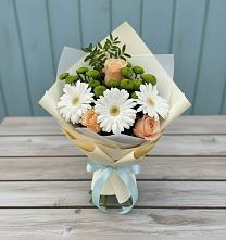 Букет цветов из:  Герберы, Розы и Хризантемы #REPLACE_PRED# Мочилы